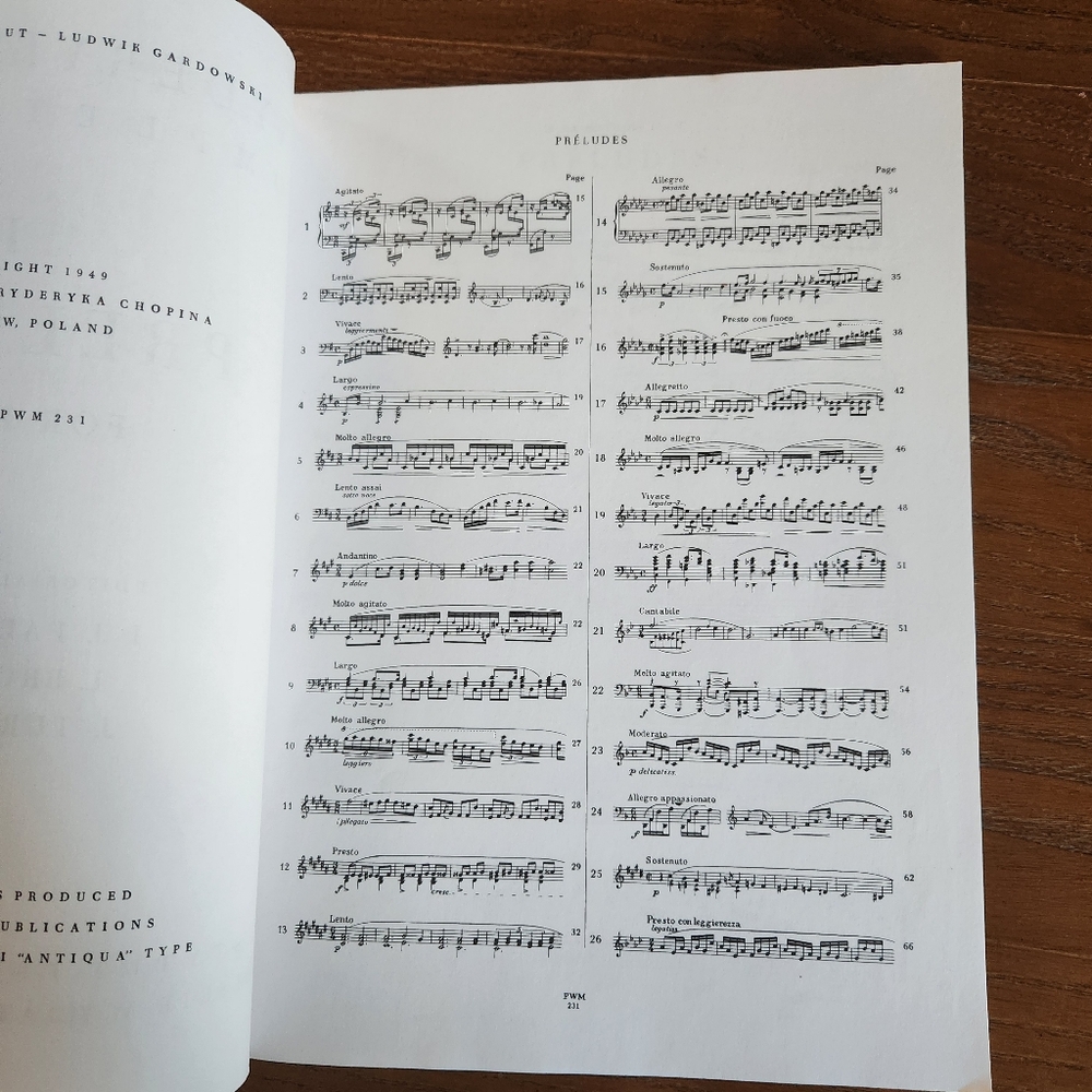 CHOPIN Preludes Complete Works  Piano Sheetmusic Book 1 - Picture 2 of 6